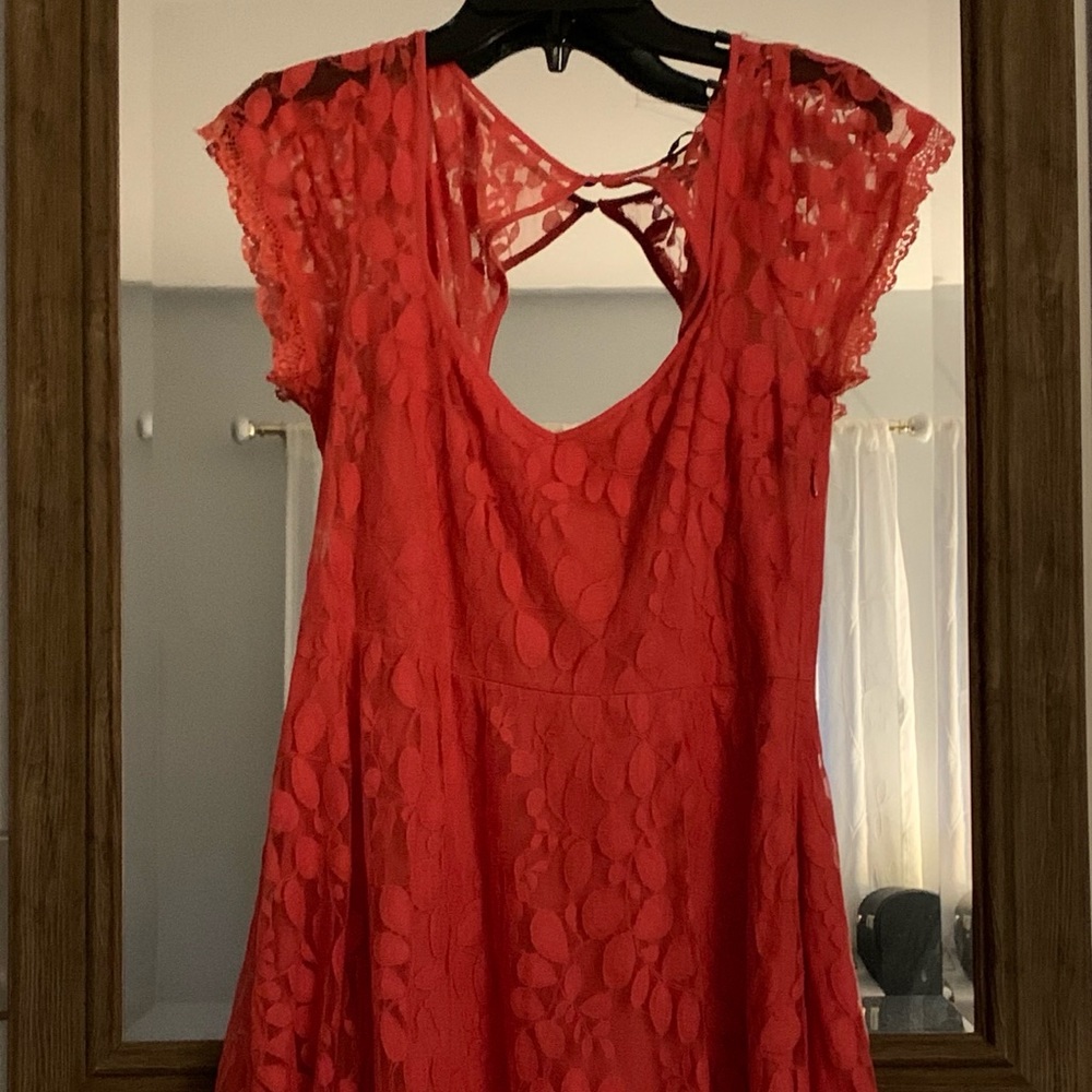 Abercrombie lace coral dress